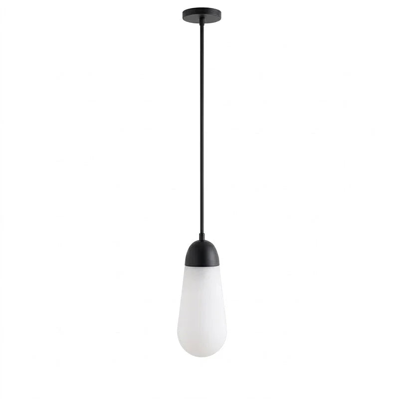 Teardrop Pendant Light in brass for Kitchen Island by AUVIELIGHT, 1 head D 12cm x H 28cm / ∅ 4.7″ x H 11″ / Black & White