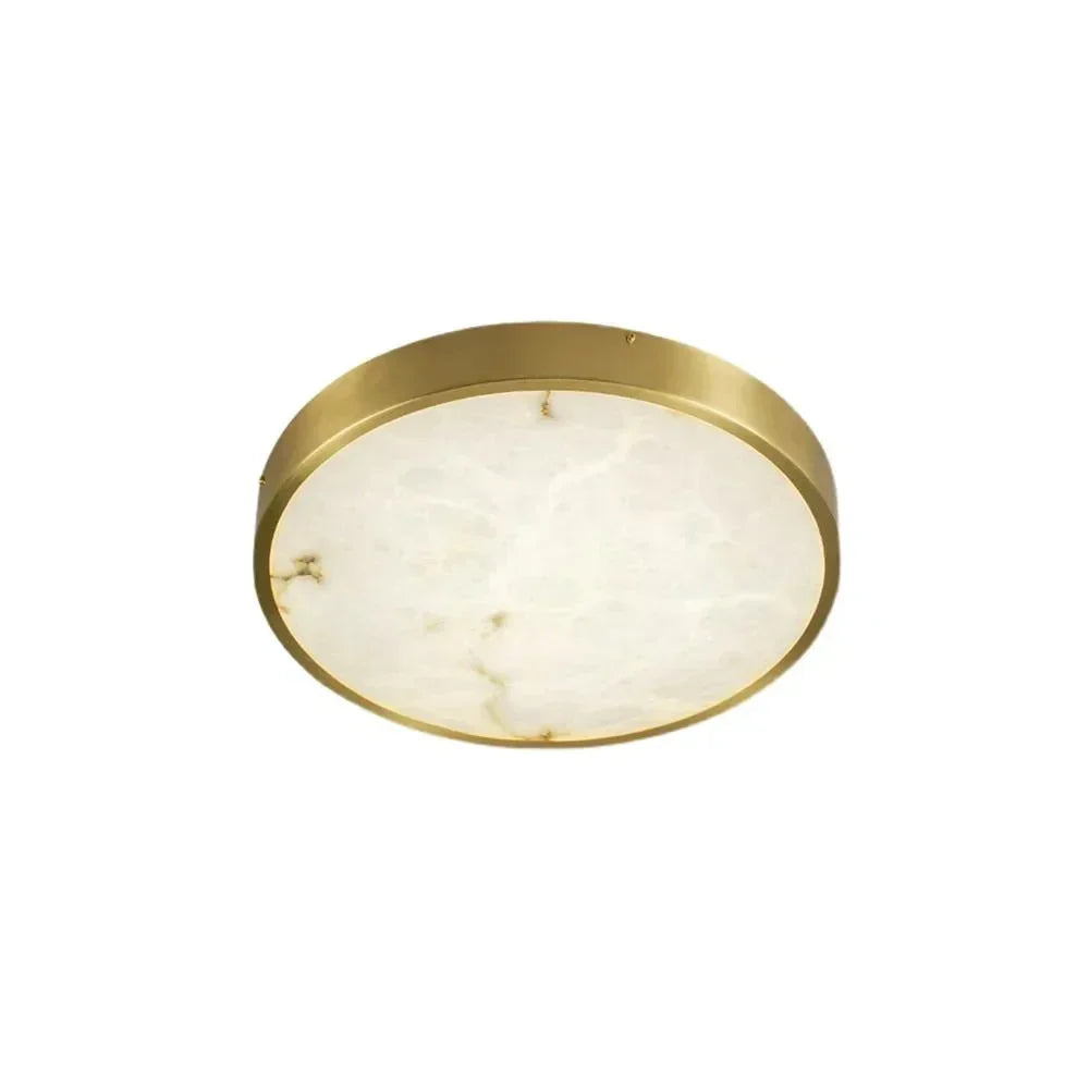 Disc Ceiling Light in alabaster for Living Room by AUVIELIGHT