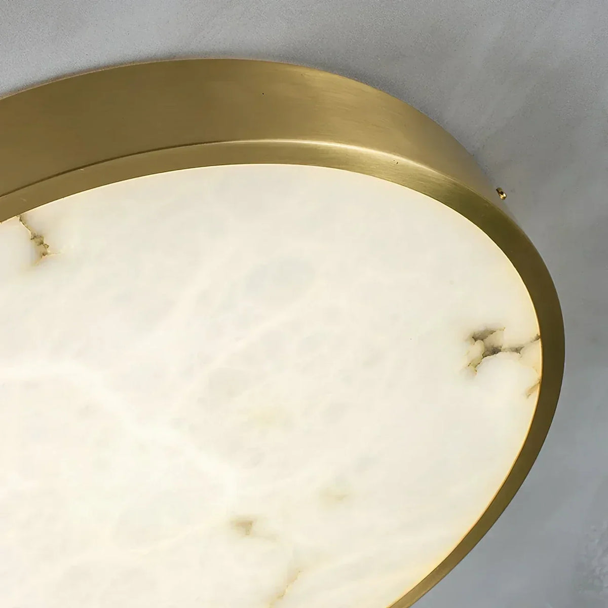 Disc Ceiling Light in alabaster for Living Room by AUVIELIGHT