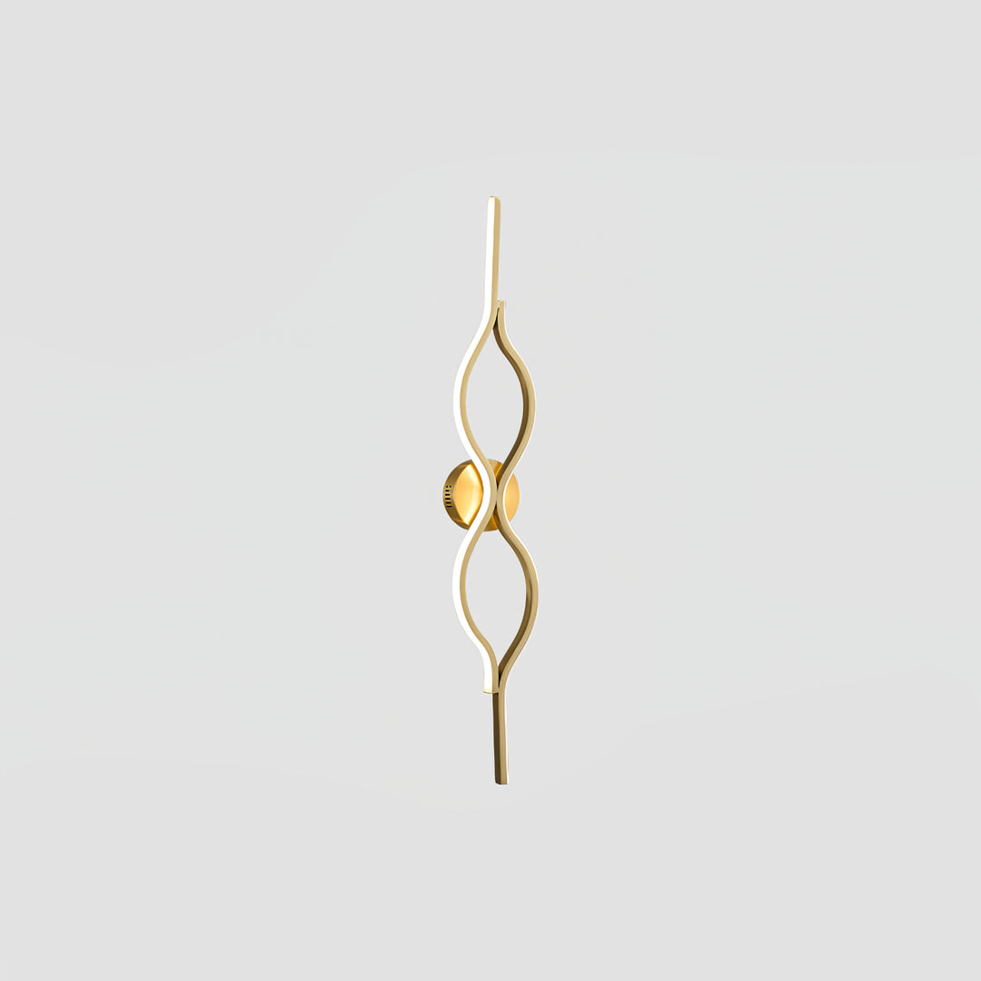 Silica Gel Linear Wall Sconce in brass for Hallway by AUVIELIGHT, ∅  4.7"x H 39.4"/ Dia 12cm x H100cm / Brass