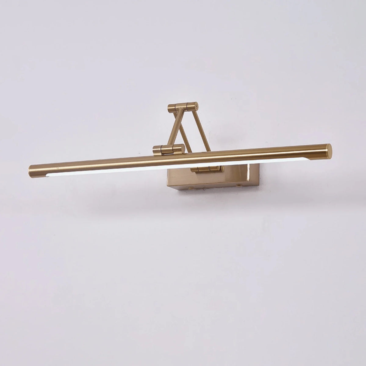 Brillan Wall Light for Hallway by AUVIELIGHT, L 22.8" × H 2.3" × Depth 11" (58 × 6 × 28 cm) / Gold / Warm Light