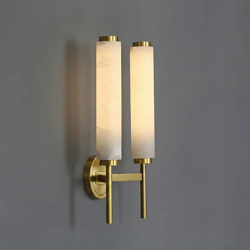Brindisi Wall Light in alabaster for Hallway by AUVIELIGHT