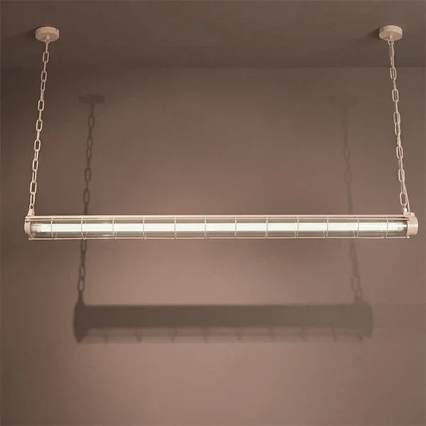Cage Pendant Light for Kitchen Island by AUVIELIGHT, 123cm x W 15cm x H 10cm / L 48.4″ x W 5.9″ x H 3.9″ / Apricot / Warm Light