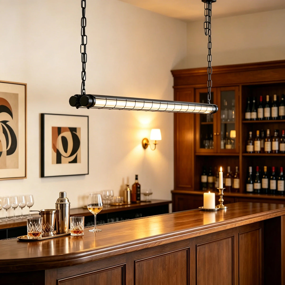 Cage Pendant Light for Kitchen Island by AUVIELIGHT