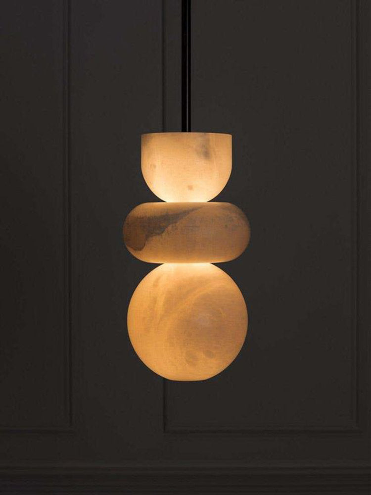 Cairo Pendant Light in alabaster for Kitchen Island by AUVIELIGHT