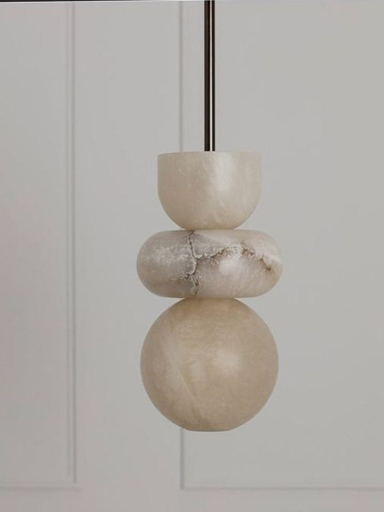 Cairo Pendant Light in alabaster for Kitchen Island by AUVIELIGHT
