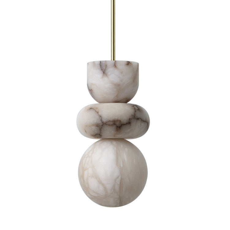 Cairo Pendant Light in alabaster for Kitchen Island by AUVIELIGHT