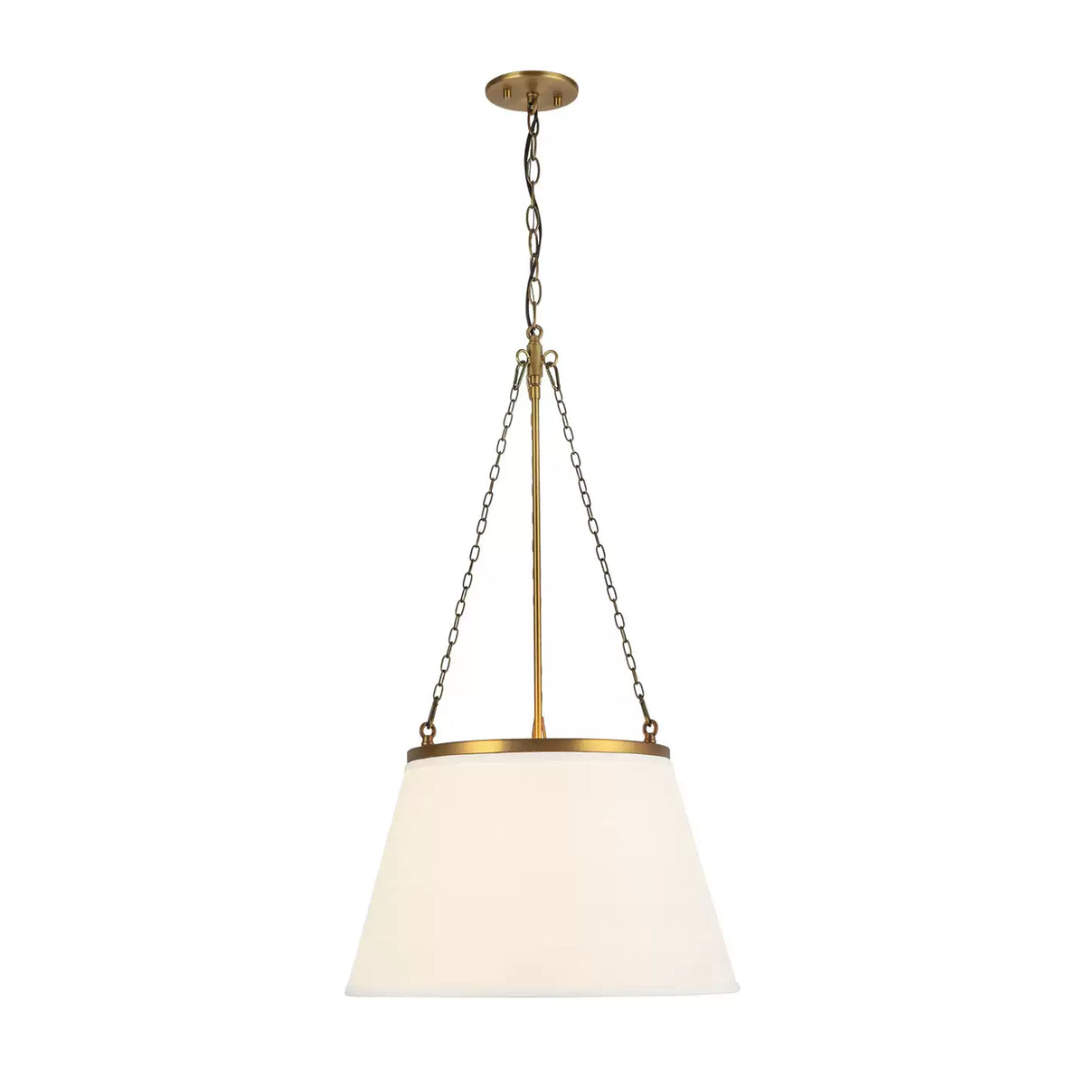 Callista Fabric Tapered Pendant Light for Kitchen Island by AUVIELIGHT