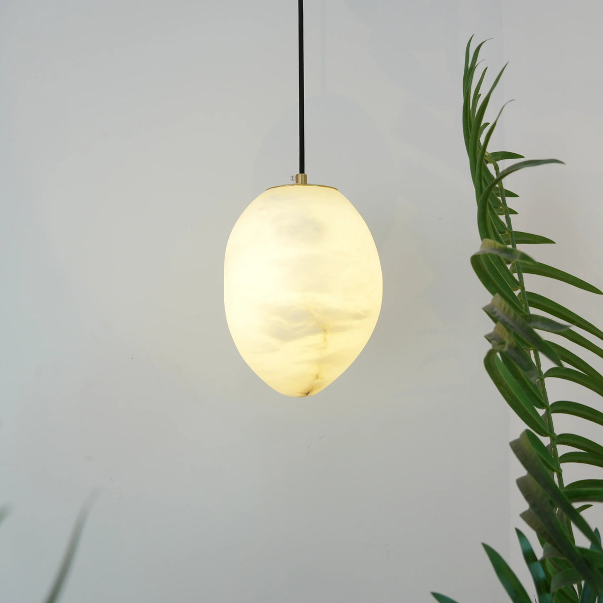 Galet Pendant Light in alabaster for Kitchen Island by AUVIELIGHT