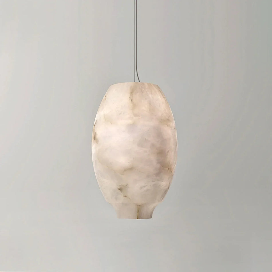 Camille Pendant Light in alabaster for Kitchen Island by AUVIELIGHT
