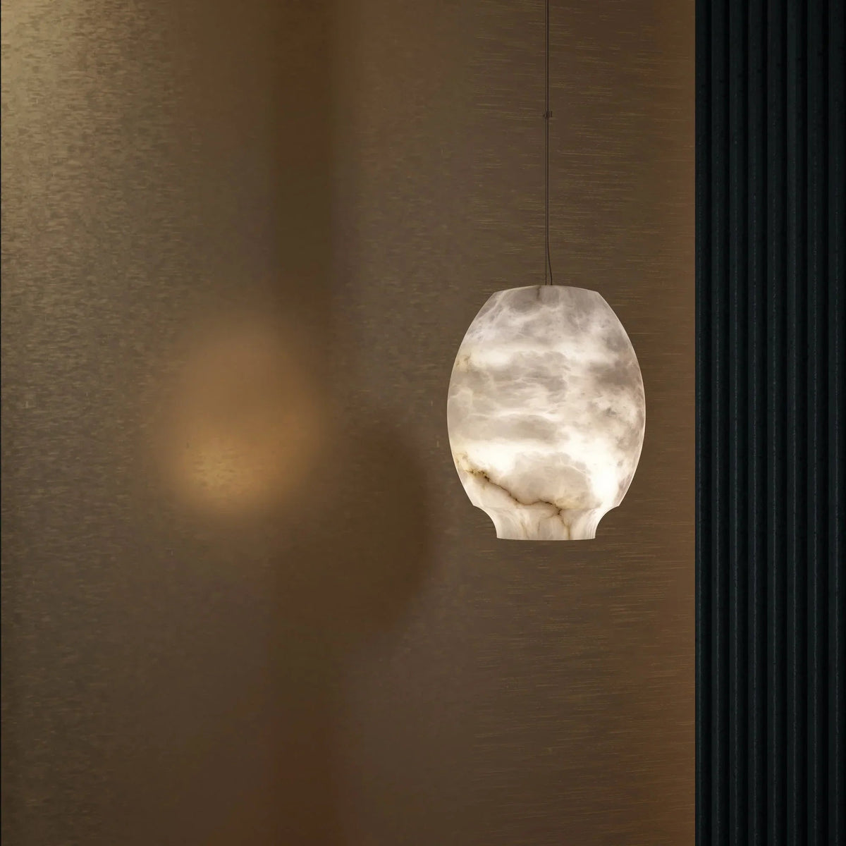 Camille Pendant Light in alabaster for Kitchen Island by AUVIELIGHT