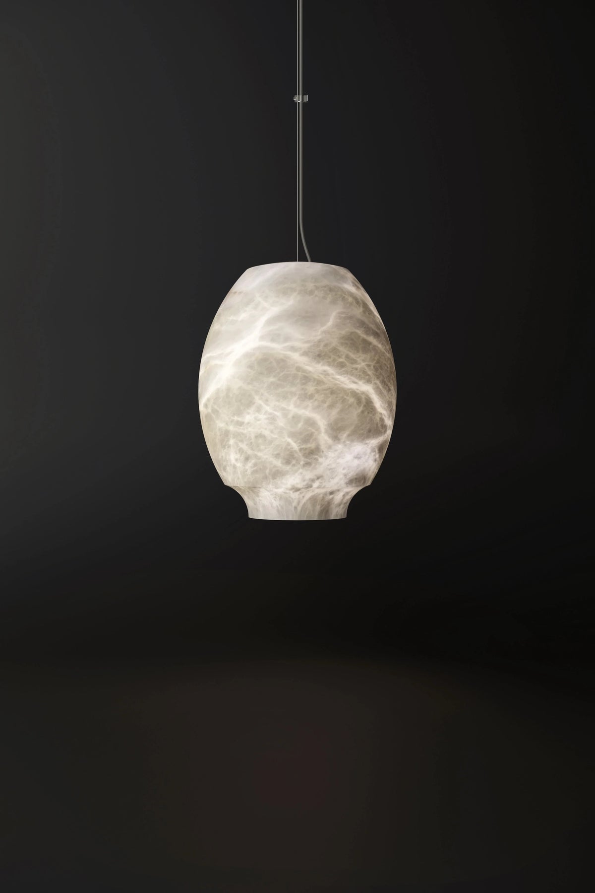 Camille Pendant Light in alabaster for Kitchen Island by AUVIELIGHT
