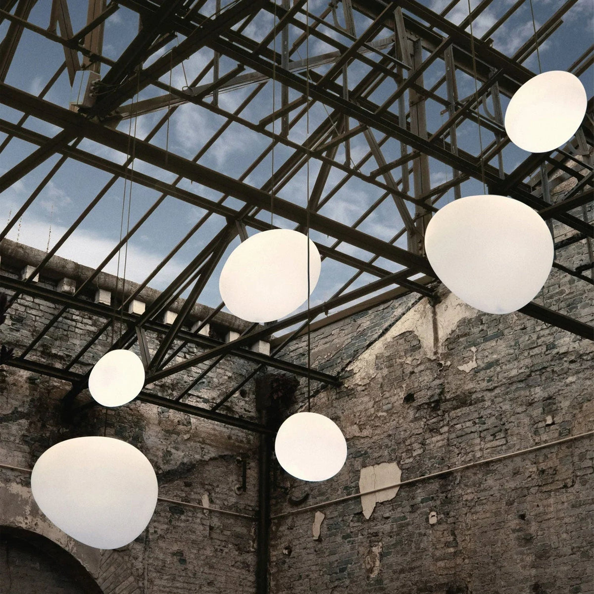 Galet Pendant Light in alabaster for Kitchen Island by AUVIELIGHT