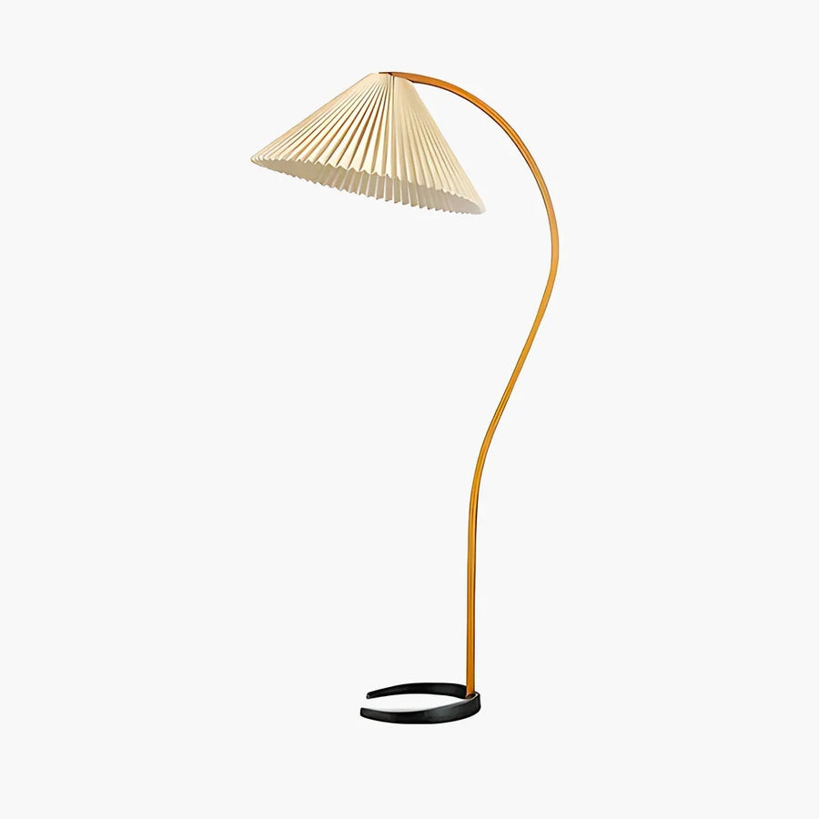 Caprani Floor Lamp for Living Room by AUVIELIGHT, ∅ 21.6″ x H 59″/ Dia 55cm x H 150cm / Wood color & Beige / AU Plug and 3 other sizes