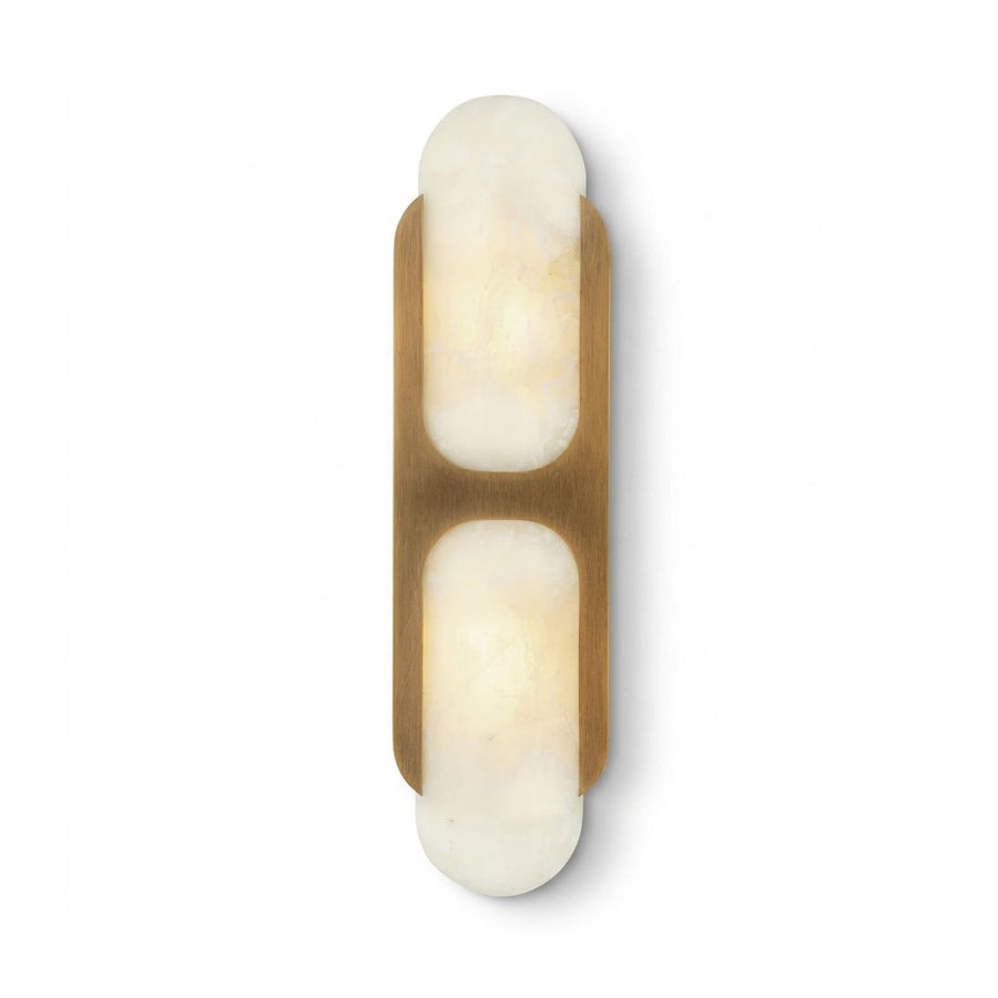 Capsule Wall Light in alabaster for Hallway by AUVIELIGHT