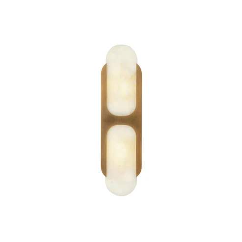 Capsule Wall Light in alabaster for Hallway by AUVIELIGHT