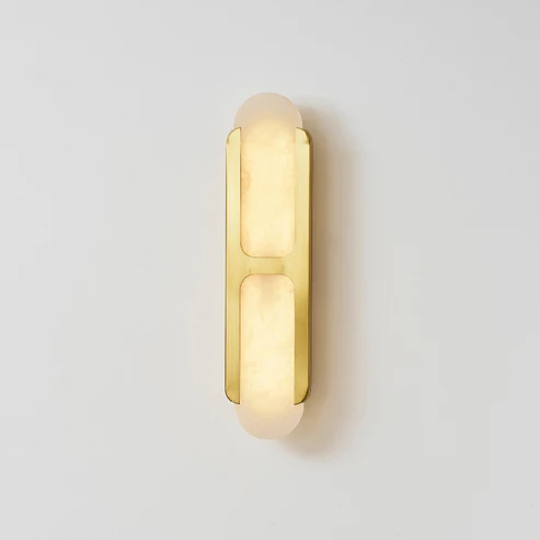 Capsule Wall Light in alabaster for Hallway by AUVIELIGHT