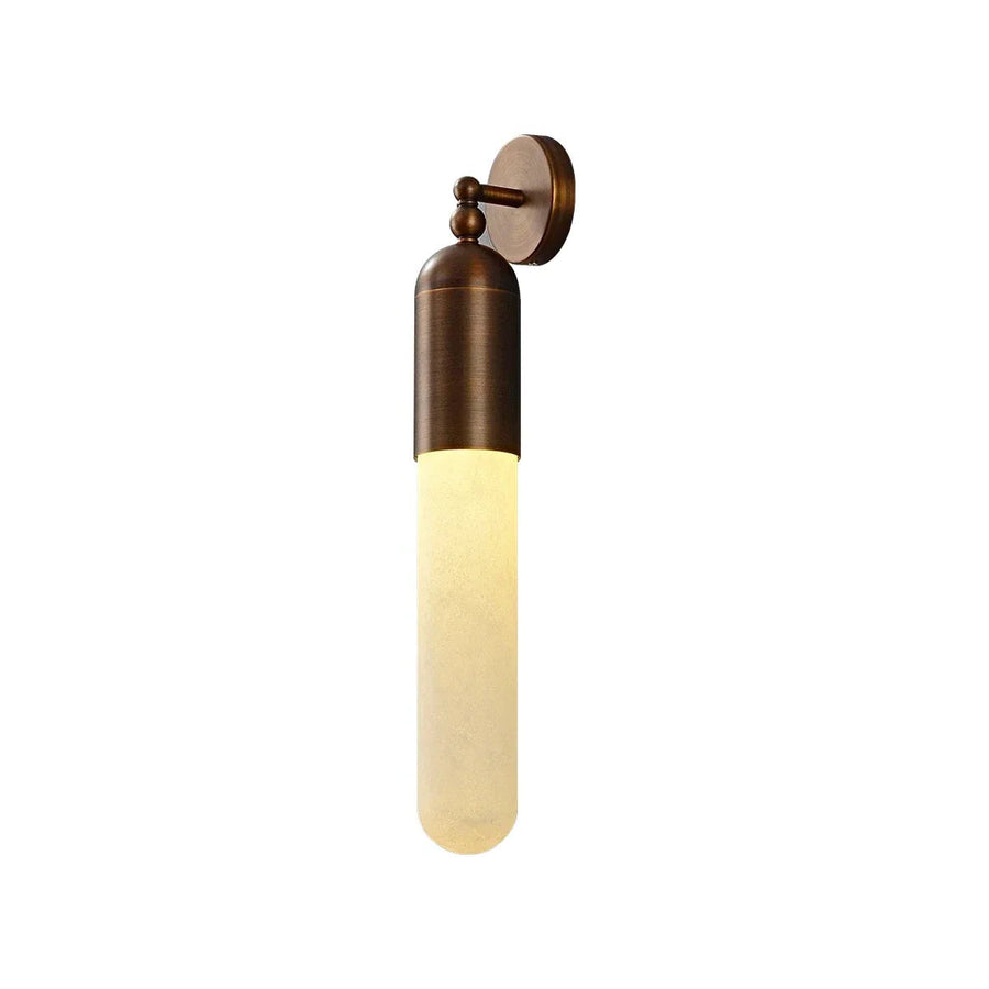 Capsule Linear Wall Sconce in alabaster for Hallway by AUVIELIGHT