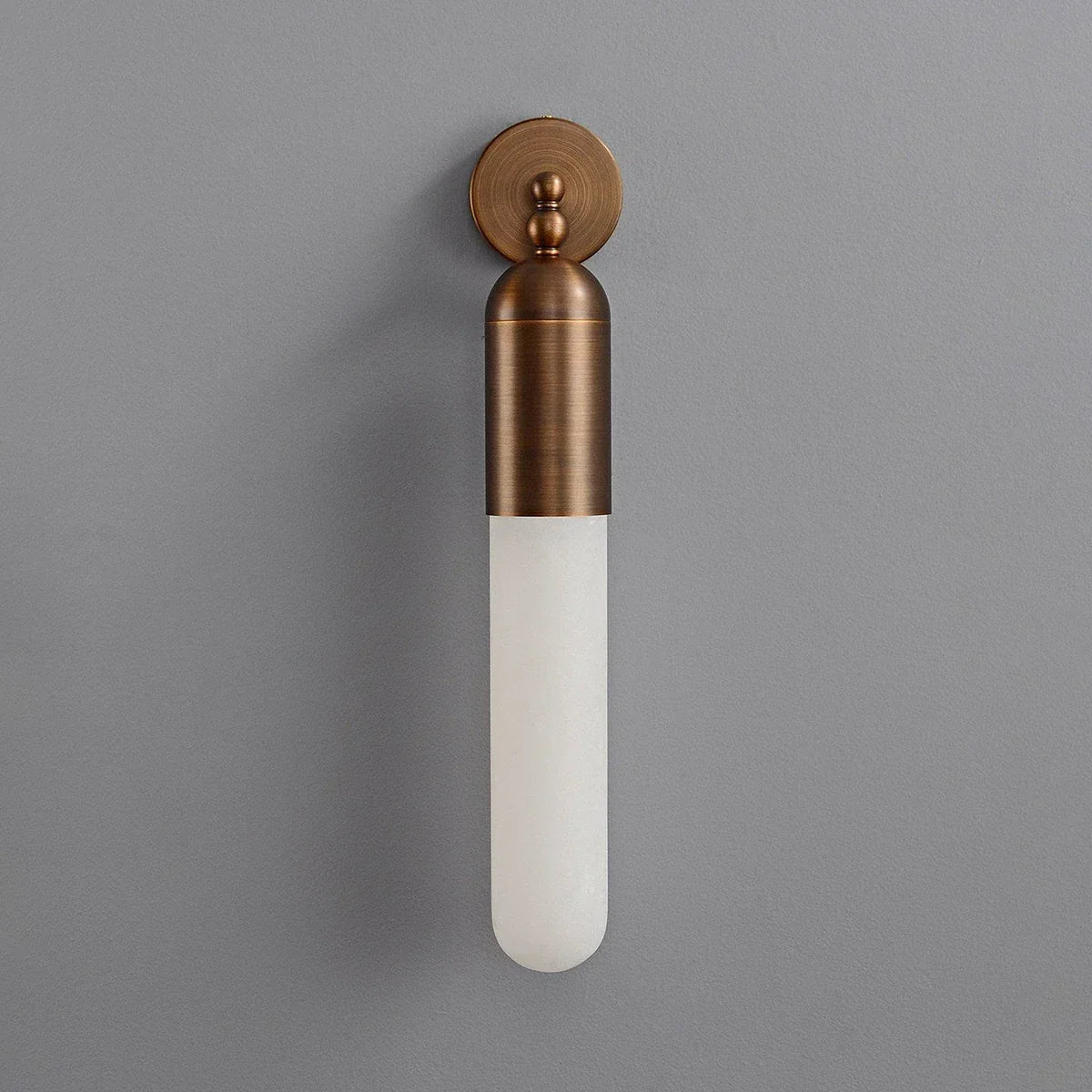 Capsule Linear Wall Sconce in alabaster for Hallway by AUVIELIGHT