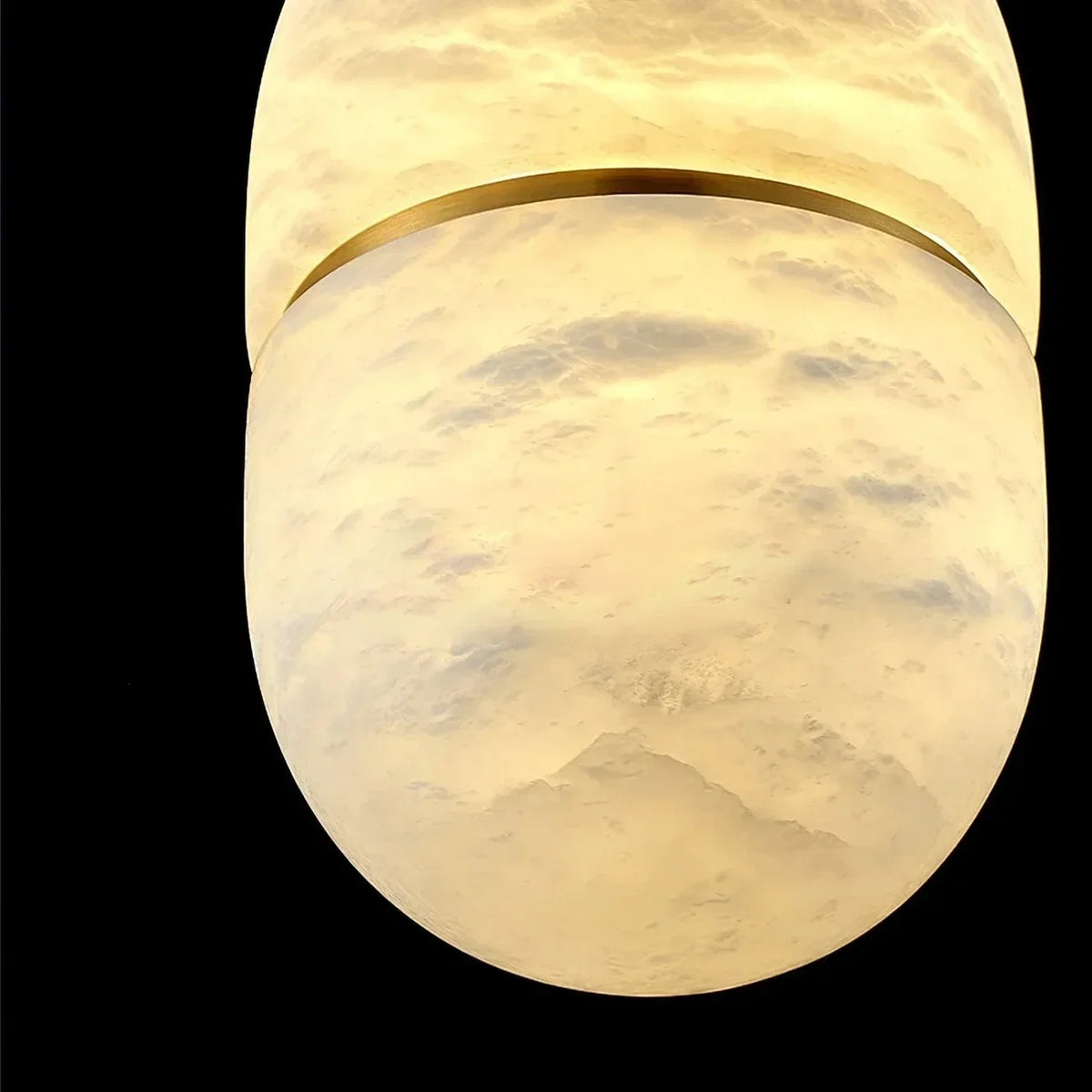 Capsule Pendant Light in alabaster for Kitchen Island by AUVIELIGHT