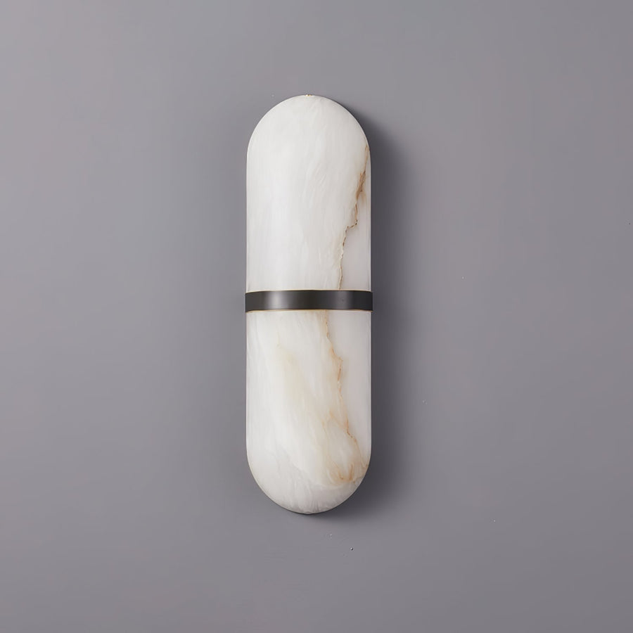 Capsule Wall Sconce in alabaster for Hallway by AUVIELIGHT