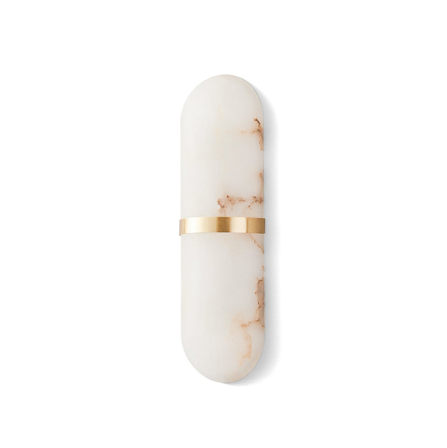Capsule Wall Sconce in alabaster for Hallway by AUVIELIGHT