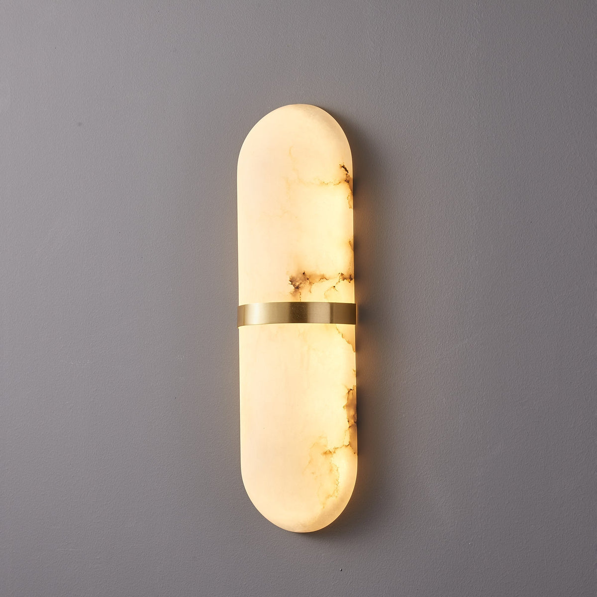 Capsule Wall Sconce in alabaster for Hallway by AUVIELIGHT