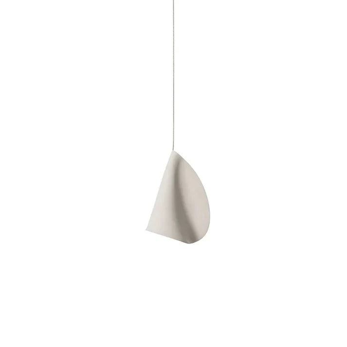 Cascade Petal Chandelier in porcelain for Dining Room by AUVIELIGHT, 1 head Rouny canopy : D 14cm x H 18cm / ∅ 5.5″ x H 7.1″ / White Ceramics