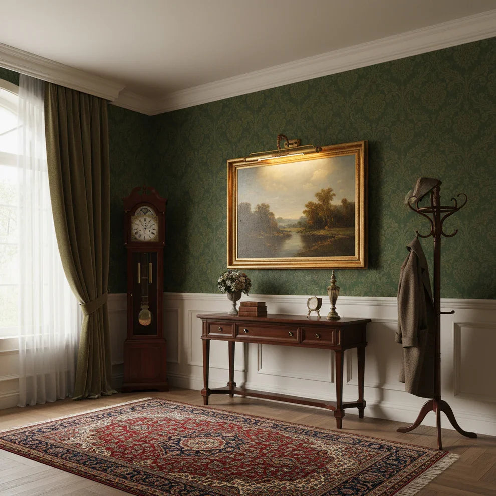 Castello Ornate Picture Light in brass for Living Room by AUVIELIGHT