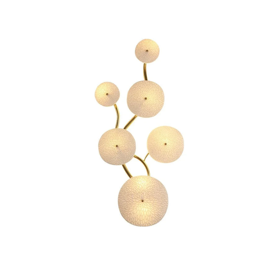 Petal Cluster Wall Sconce in ceramic for Hallway by AUVIELIGHT