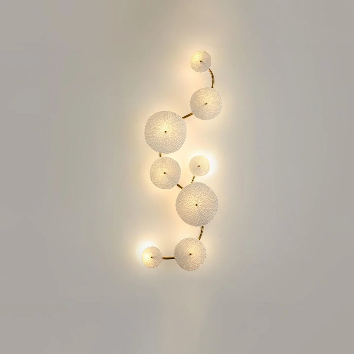 Petal Cluster Wall Sconce in ceramic for Hallway by AUVIELIGHT