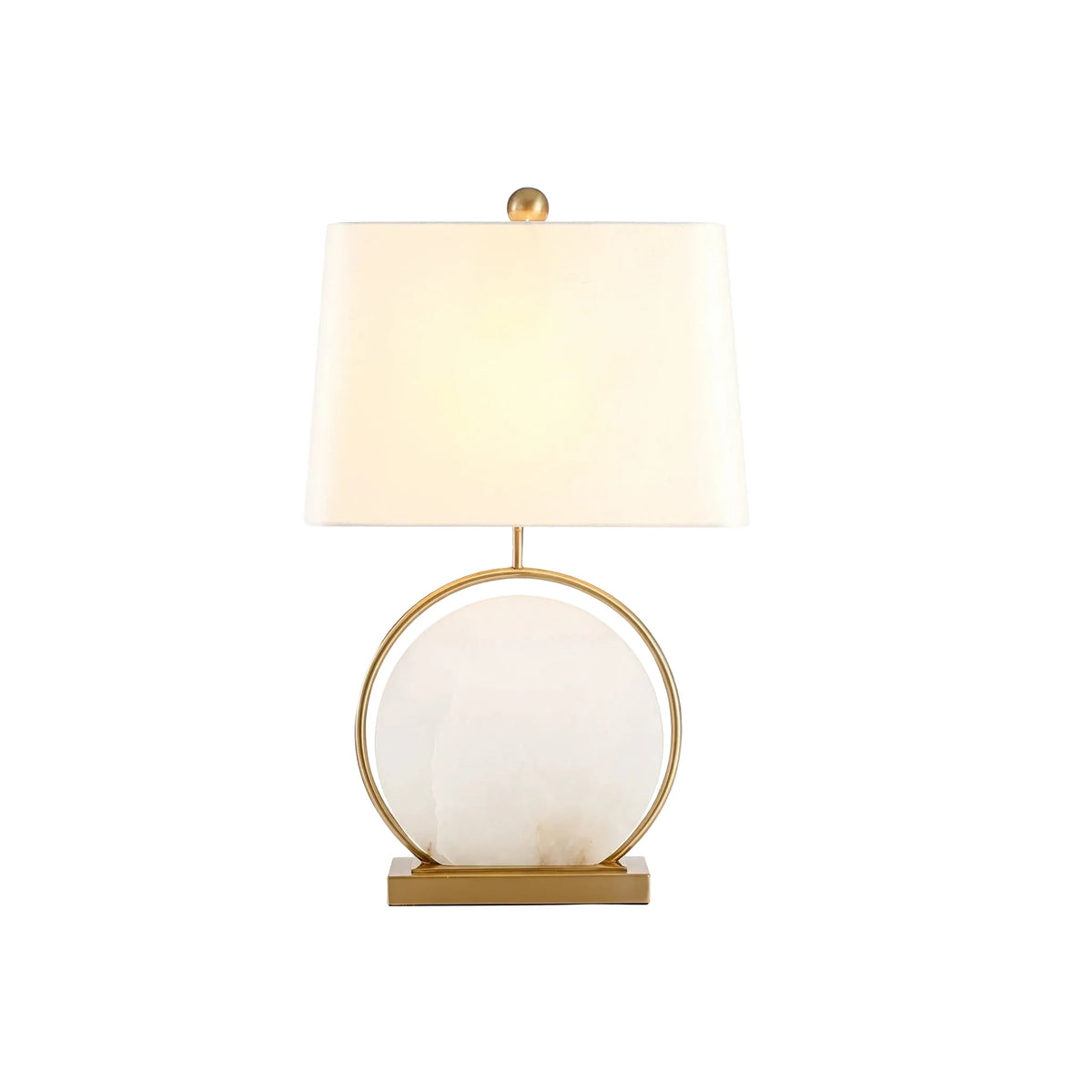 Chloe Table Lamp in alabaster for Living Room by AUVIELIGHT