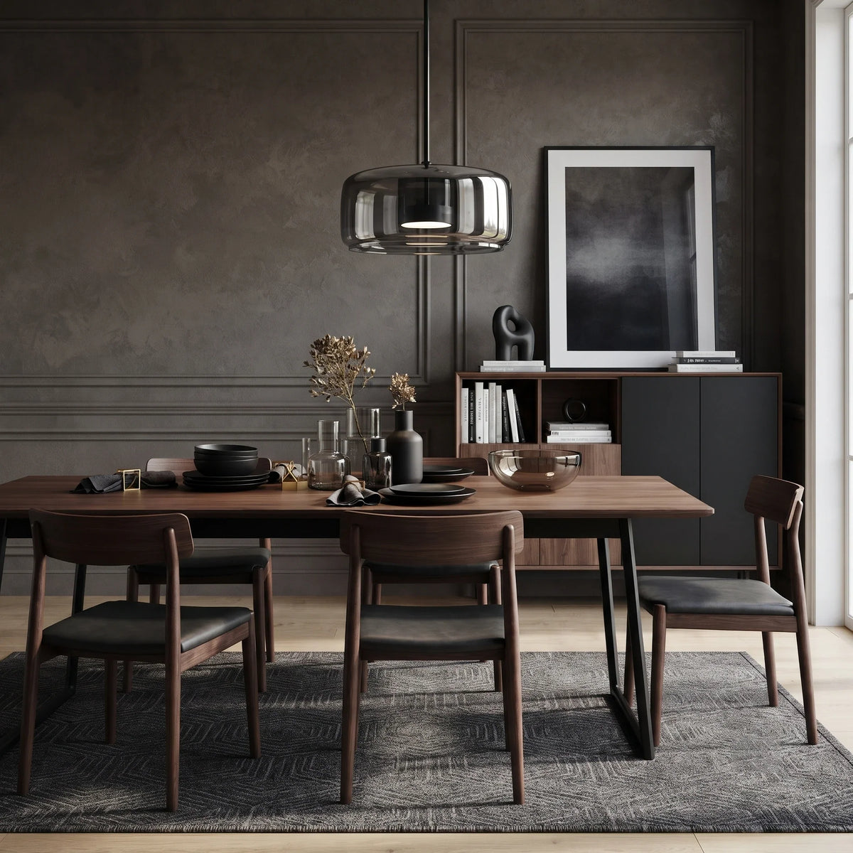 Sphere Pendant Light in chrome for Kitchen Island by AUVIELIGHT