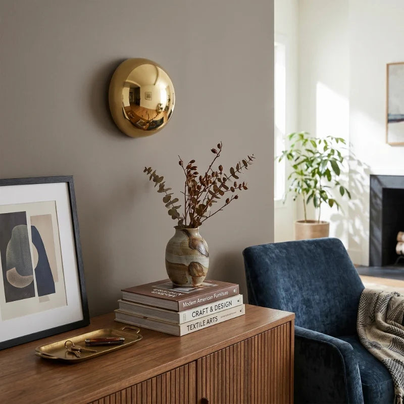 Sphere Wall Sconce in chrome for Hallway by AUVIELIGHT