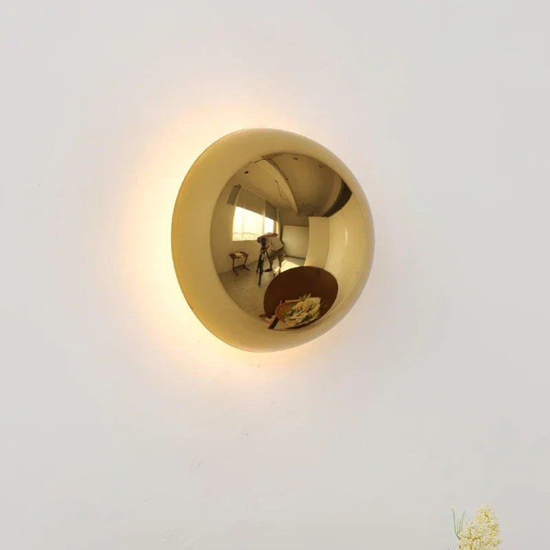 Sphere Wall Sconce in chrome for Hallway by AUVIELIGHT