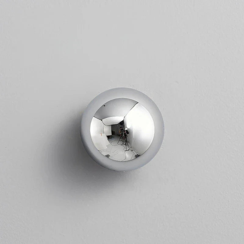 Sphere Wall Sconce in chrome for Hallway by AUVIELIGHT