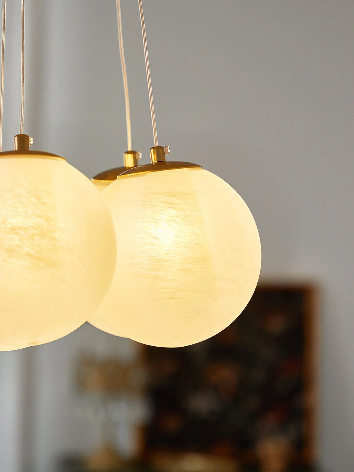 Cluster Globe Chandelier in glass for Dining Room by AUVIELIGHT