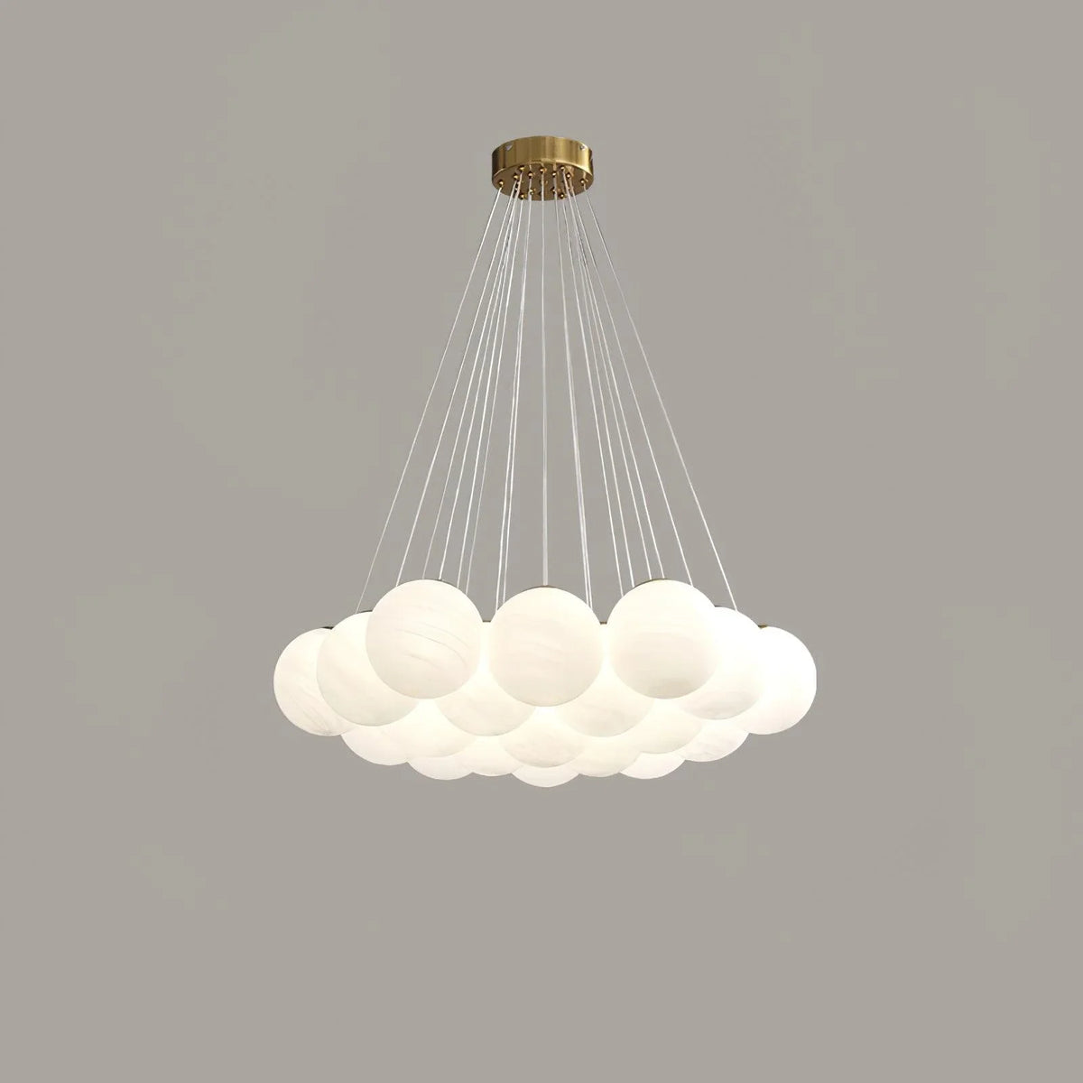 Cluster Globe Chandelier in glass for Dining Room by AUVIELIGHT