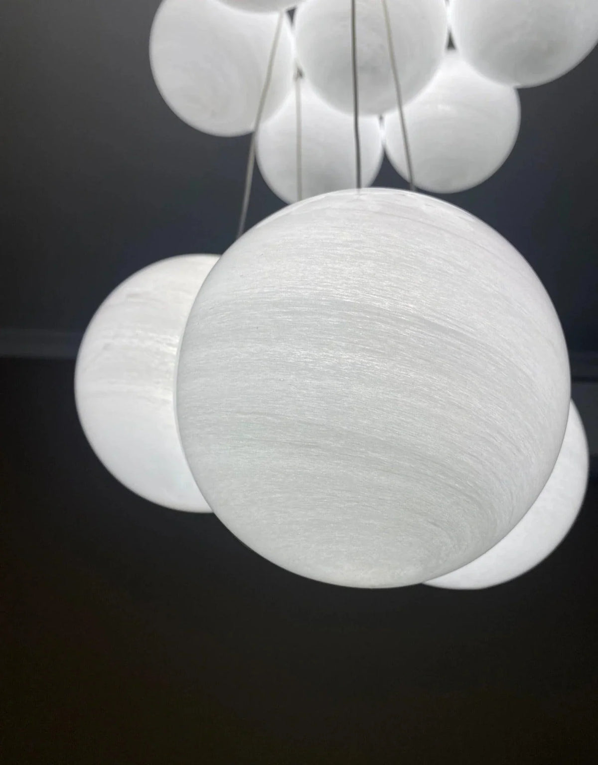 Cluster Globe Chandelier in glass for Dining Room by AUVIELIGHT