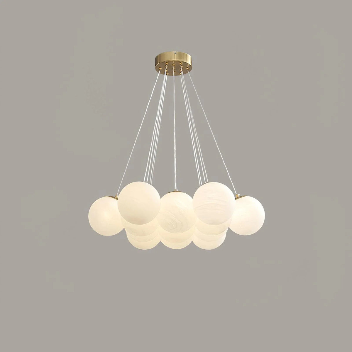 Cluster Globe Chandelier in glass for Dining Room by AUVIELIGHT