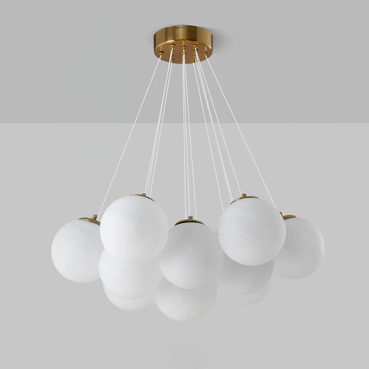 Cluster Globe Chandelier in glass for Dining Room by AUVIELIGHT