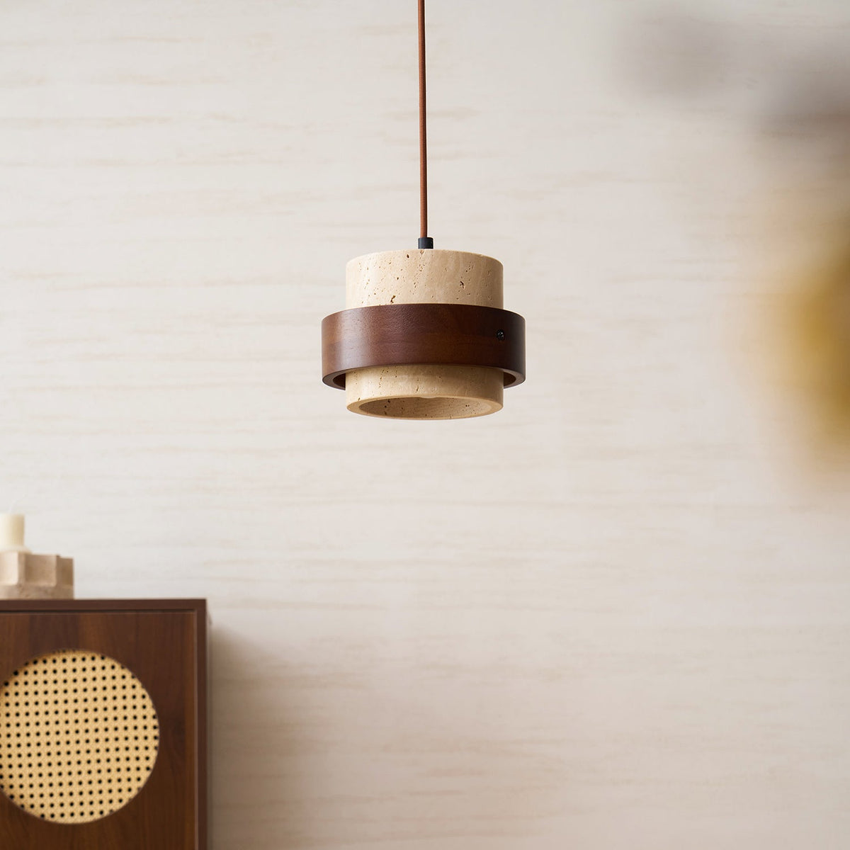 Modern Pendant Light in travertine for Kitchen Island by AUVIELIGHT