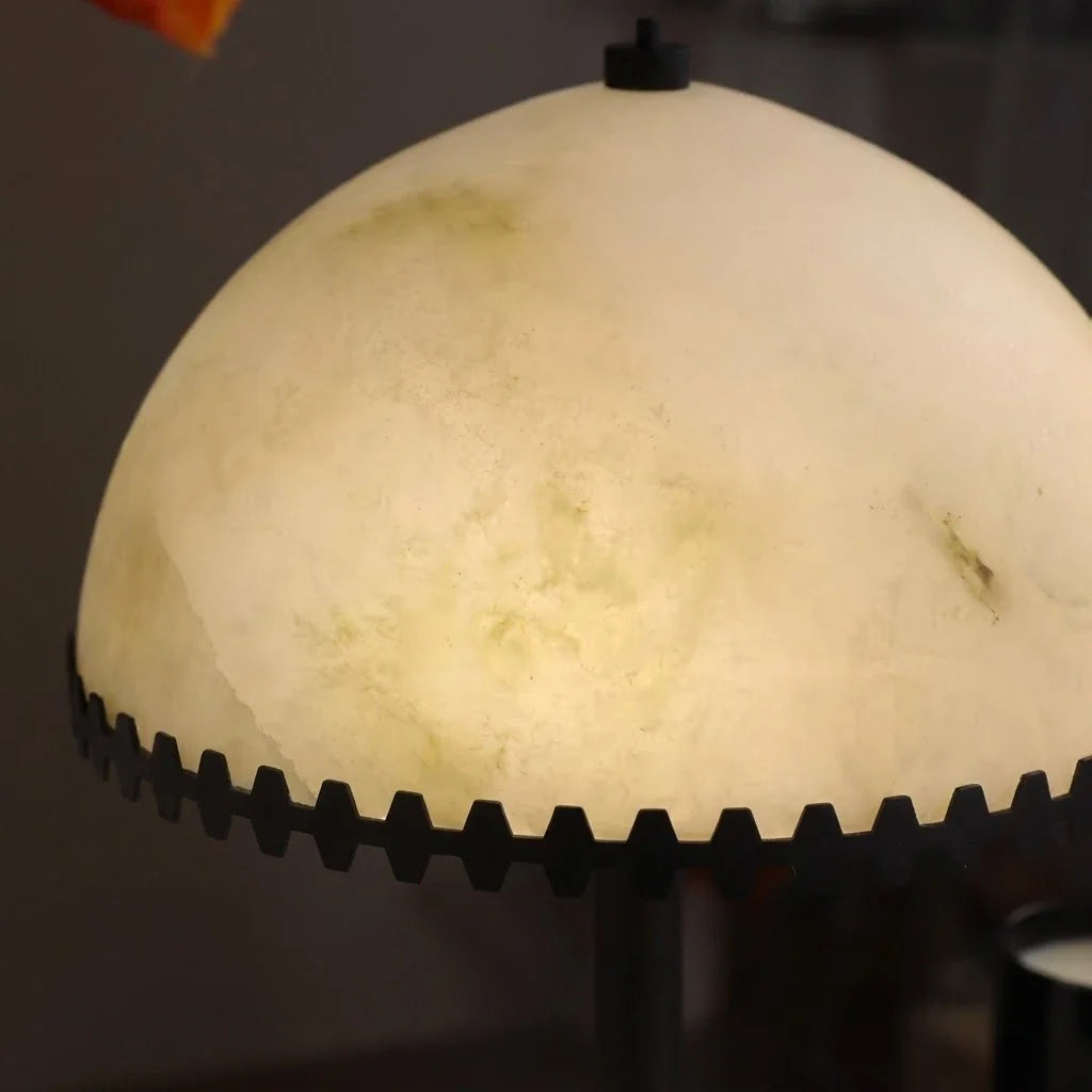 Crown Lamp in alabaster for Living Room by AUVIELIGHT