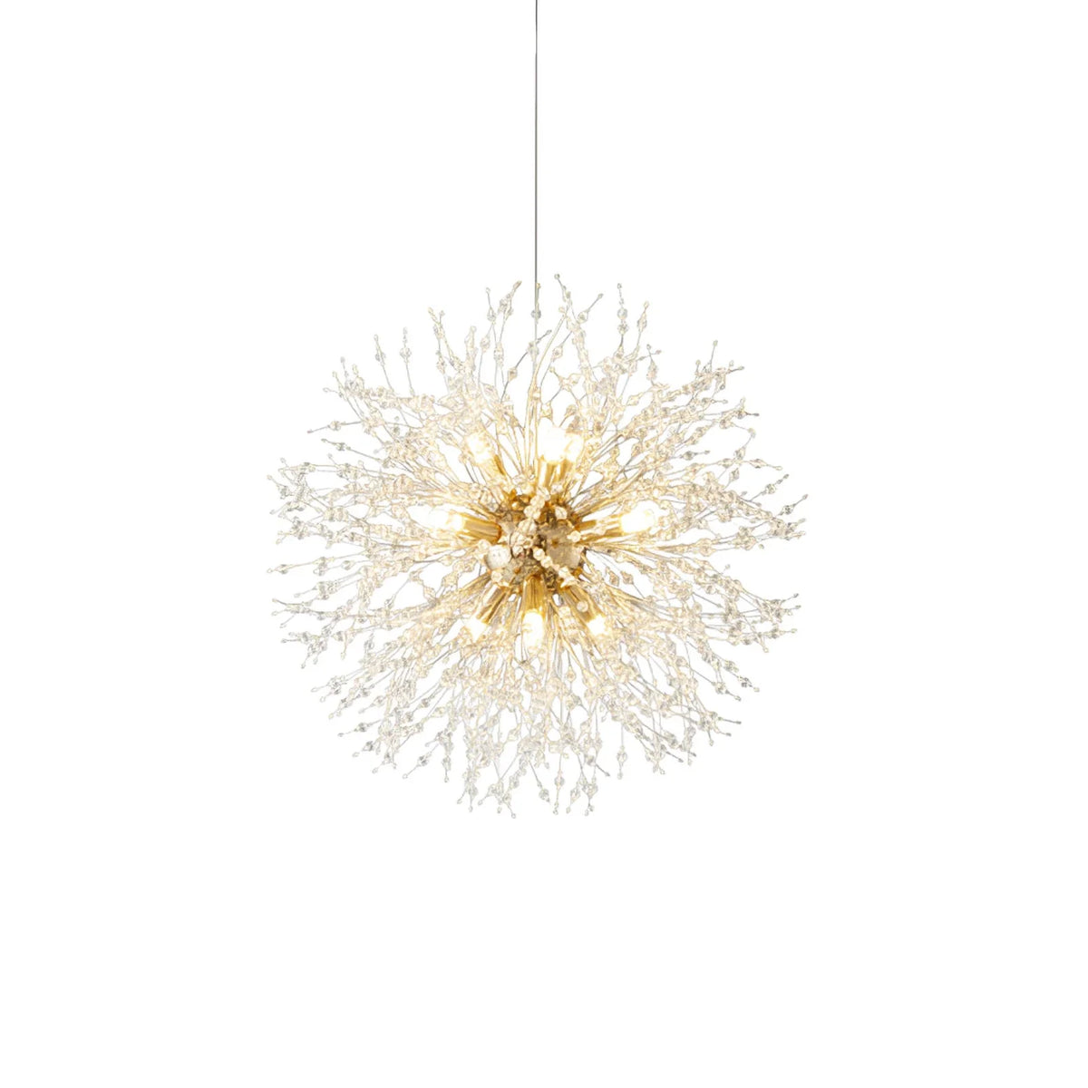 Dandelion Starburst Pendant Light in crystal for Kitchen Island by AUVIELIGHT