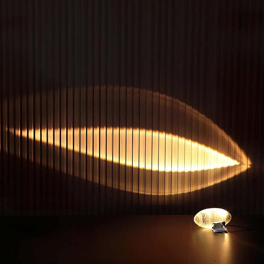Pebble Table Lamp in crystal for Living Room by AUVIELIGHT, ∅ 6.3" x H 3.1"  & Clear + Chrome / Warm Light / AU plug and 3 other sizes