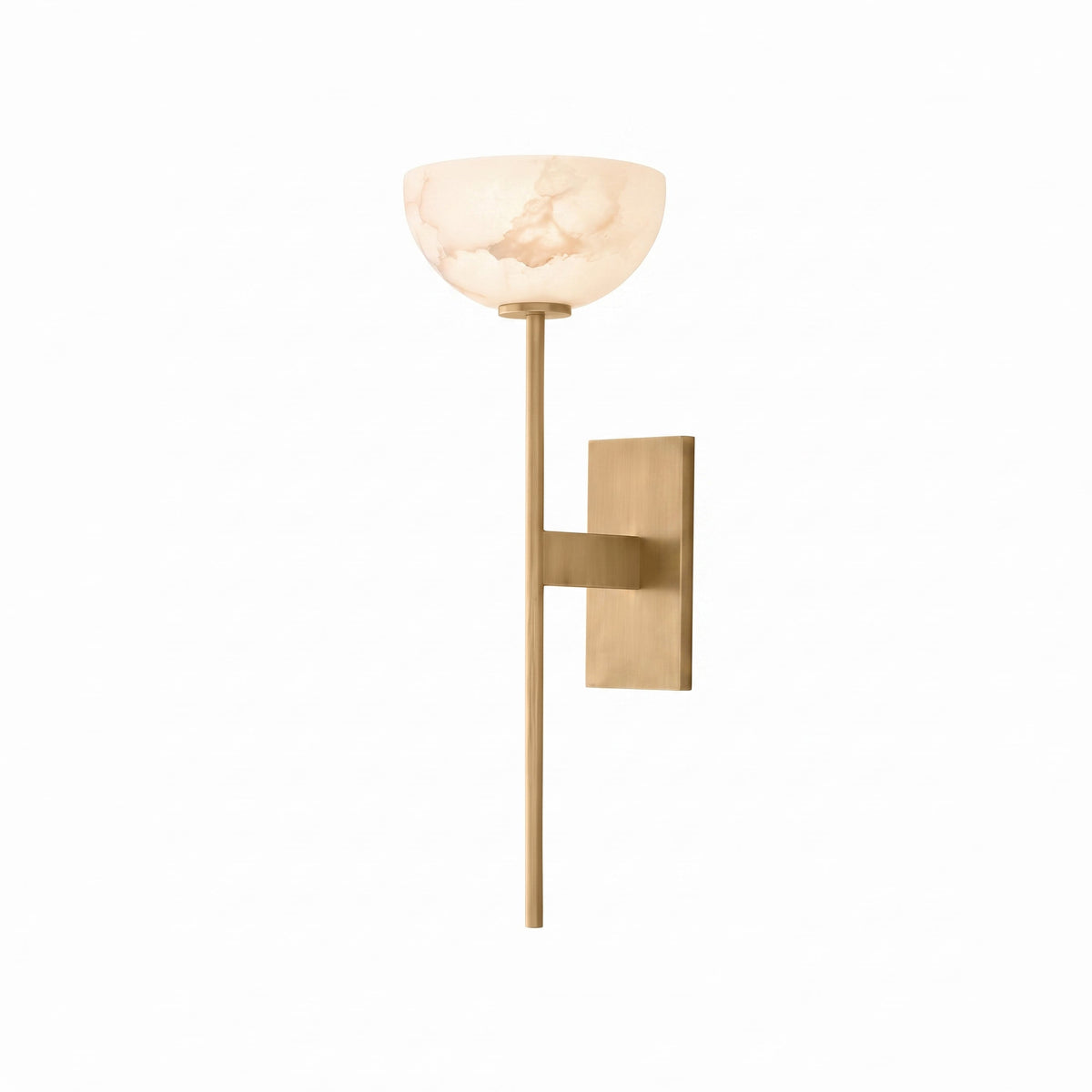 Cupa Torchiere Wall Sconce in alabaster for Hallway by AUVIELIGHT