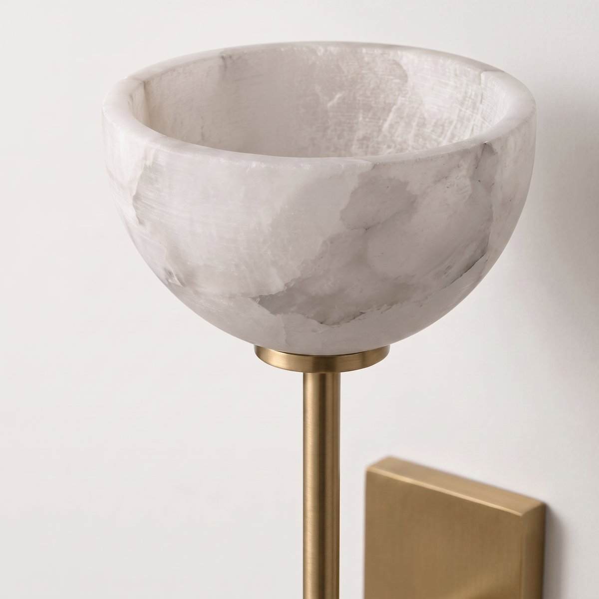 Cupa Torchiere Wall Sconce in alabaster for Hallway by AUVIELIGHT