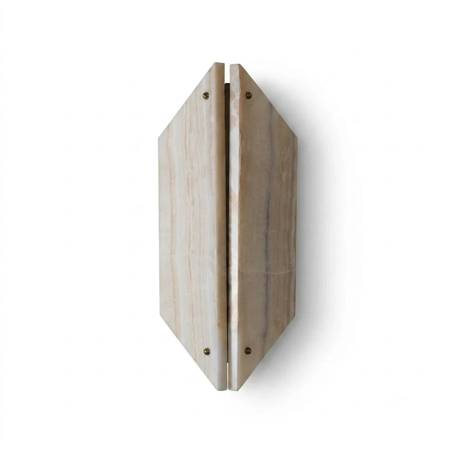 Slab Curved Light in alabaster for Living Room by AUVIELIGHT