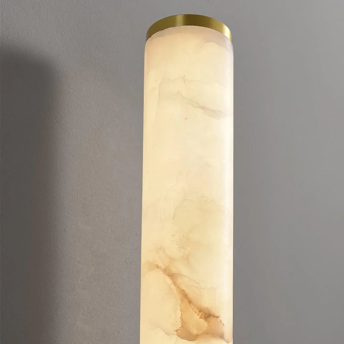 Line Cylindrical Wall Light in alabaster for Hallway by AUVIELIGHT