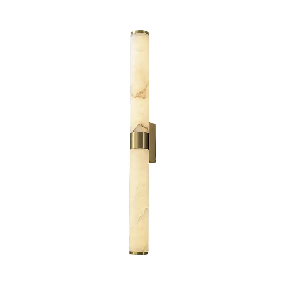 Line Cylindrical Wall Light in alabaster for Hallway by AUVIELIGHT